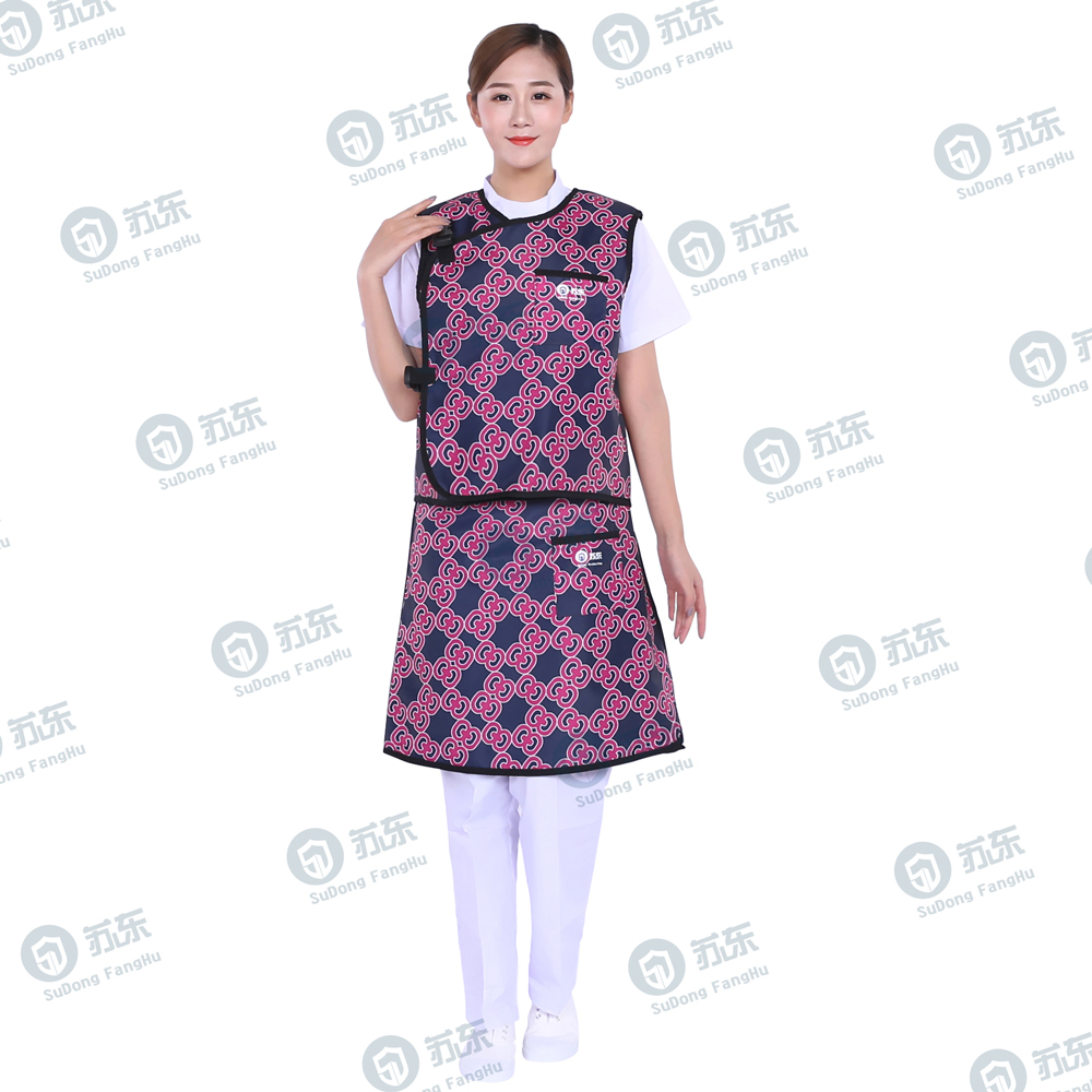 8966--藍(lán)底紅花分體無(wú)袖-正面-